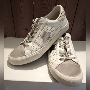 Vintage Havana Forever Star Wild Cheetah Gray suede Sneakers Women's 6.5